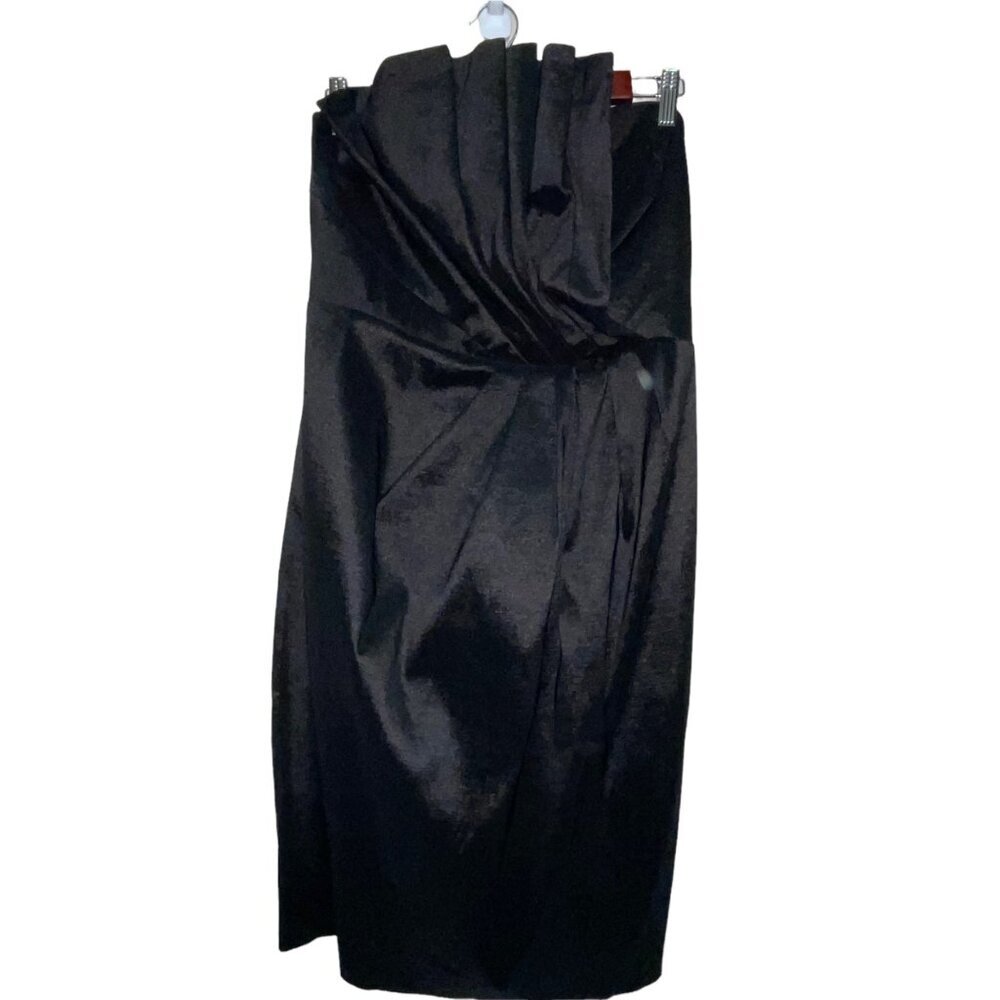 Torrid Women's Dress Black Strapless Pleated Cocktail Formal Dress Size 12 - Picture 1 of 7